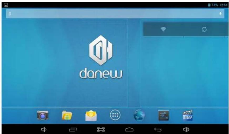 DANEW DSlide 710 - Utilisation de l'écran d'accueil - 1