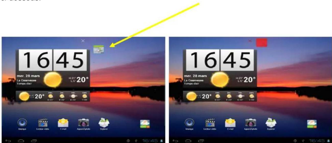 DANEW DSlide 702 - Pour installer les Widgets : - 2