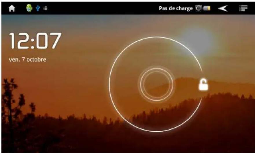 DANEW DSlide 701R - Ecran de verrouillage et Mode économique d'énergie - 1