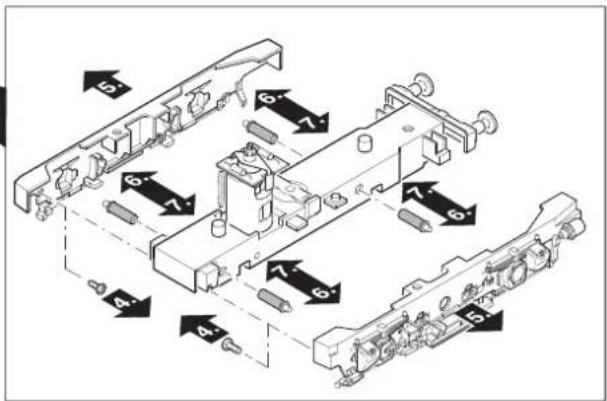 Märklin 54292 E 44 DRG Electric - En cas d'alimentation par catenaire: - 3