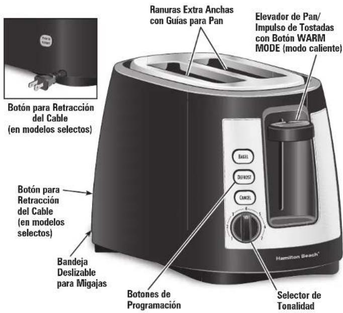 HAMILTON BEACH Ensemble 22812 - Piezas y Caracteristicas - 1
