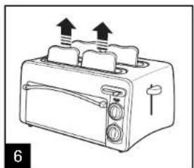 HAMILTON BEACH Toastation 22703H - Modo Toast (tostado) - 6