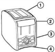 HAMILTON BEACH PerfectToast 22121 - Piezas y características - 1