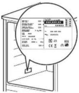 Technical diagram showing a control panel with labeled components and a magnified view of the component's status.
