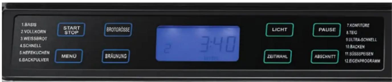 UNOLD Backmeiser Skala 68616 - VYSVĚTLIVKY K POLÍM PRO OBSLUHU - 1