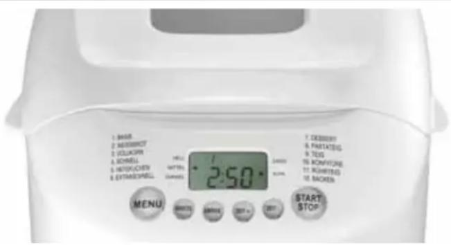 UNOLD Backmeiser 68100 - ACLARACIONES SOBRE EL PANEL DE CONTROL - 1