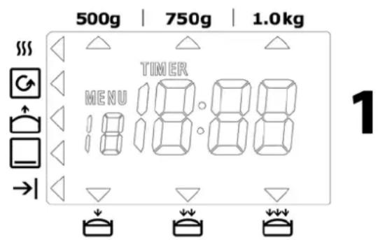 CASO BM1000 - Paneel en verklaring van toetsen - 1