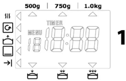 CASO BM1000 - Control panel and explanation of buttons - 1