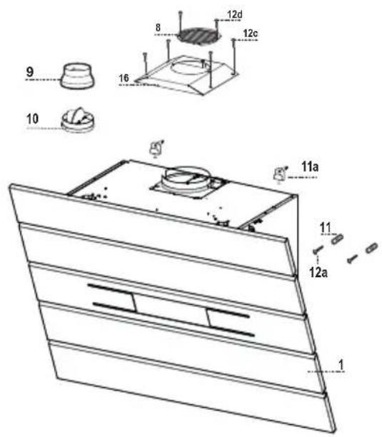 AEG-ELECTROLUX X69453MVO - Rif. 0.tà Componenti di Installazione - 1