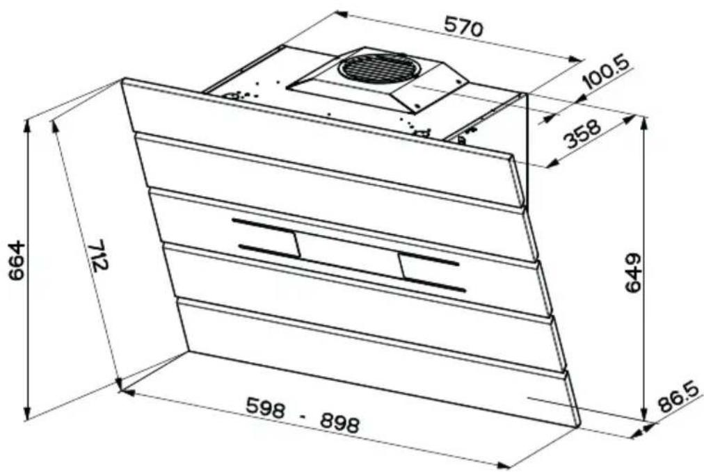 AEG-ELECTROLUX X69453MVO - Platzbedarf - 1