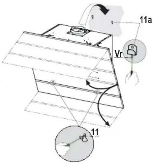 AEG-ELECTROLUX X69453BVO - MONTAGE VAN DE AFZUIGKAP - 1