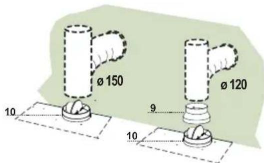 AEG-ELECTROLUX X66453BVO - SAIDA DO AR PARA A VERSão FILTRANTE - 2