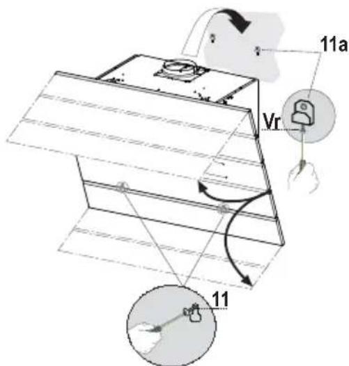 AEG-ELECTROLUX X66453BVO - MONTAGE DU CORPS DE HOTTE - 1