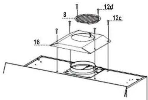AEG-ELECTROLUX X66453BVO - RECIRCULATION VERSION AIR OUTLET - 3