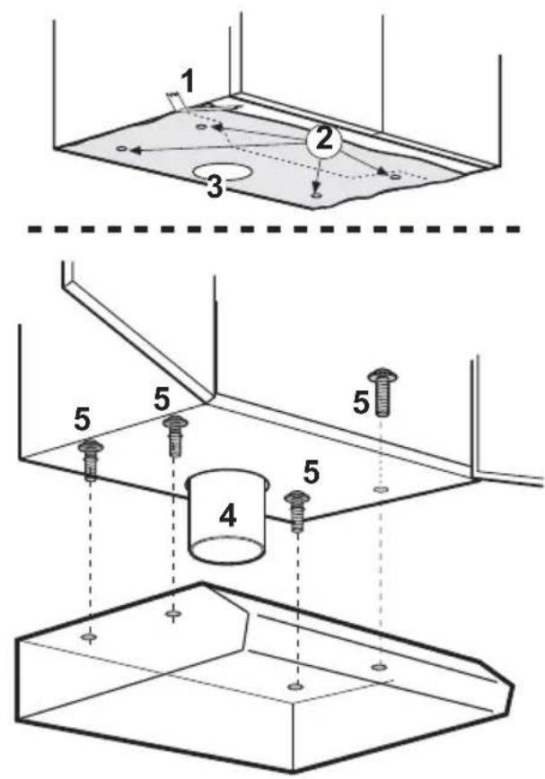 AEG-ELECTROLUX DU4160 - Montage am Oberschrank - Bild 7 - 1