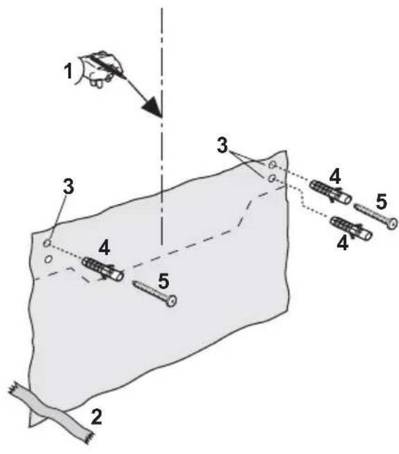 AEG-ELECTROLUX DU4160 - Fixation murale - Fig. 8 - 1