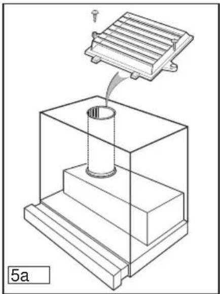 AEG-ELECTROLUX DS 70 - Het bevestigen van het ventilatiepaneel - 1