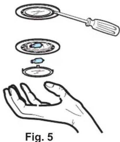 AEG-ELECTROLUX DK 4360 - Changing the light bulbs - 1