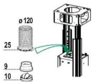 AEG-ELECTROLUX DI7490M - Leiding van ø120 - 2