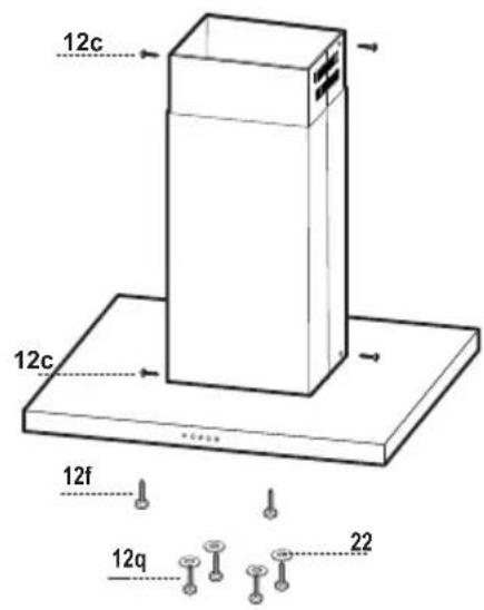 AEG-ELECTROLUX DI7490M - PRIEŠ TVIRTINDAMI GAUBTO KUPOLA PRIE RÉMO: - 1