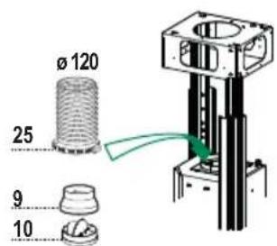 AEG-ELECTROLUX DI7490M - mm skersmens vamzdžio montavimas - 2