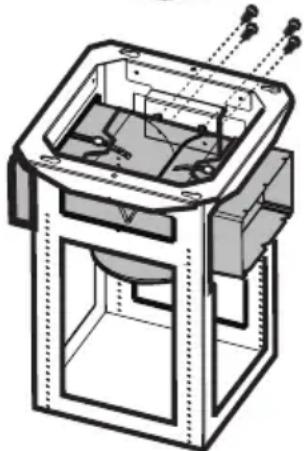 AEG-ELECTROLUX DI 8820 A - Assembling the deflector (3 parts - only for filter version): - 2
