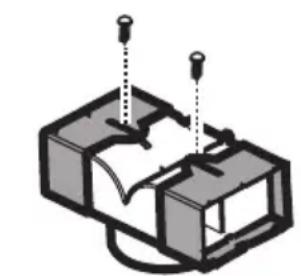 AEG-ELECTROLUX DI 8820 A - Assembling the deflector (3 parts - only for filter version): - 1