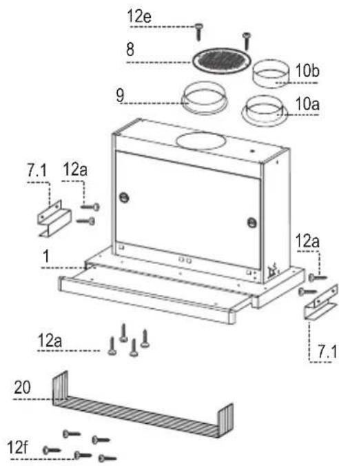 AEG-ELECTROLUX DF 7290 M - Qtd. Documentação - 1