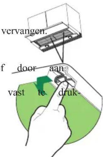AEG-ELECTROLUX DF 7290 M - VERVANGING FILTER MET ACTIEVE KOOLSTOF - 1