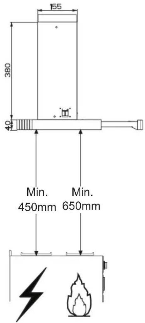 AEG-ELECTROLUX DF 7290 M - Platzbedarf - 3