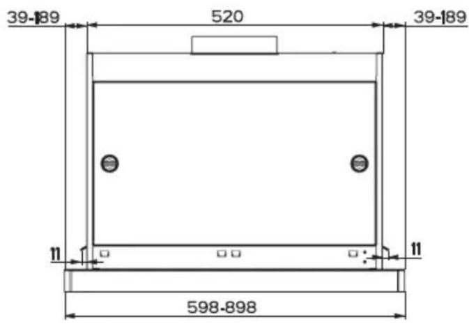 AEG-ELECTROLUX DF 7290 M - Platzbedarf - 1