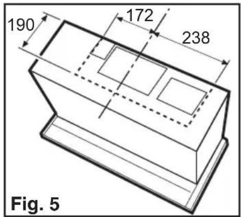 AEG-ELECTROLUX DF 6160 ML - Préparation élément haut - évacuation de l'air - 1