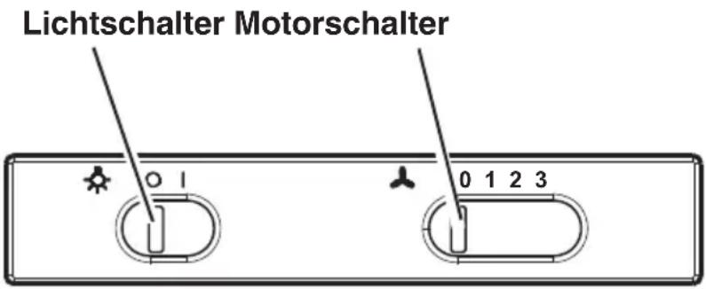 AEG-ELECTROLUX DE 3161 - Bedienung der Dunstabzugshaube - 1