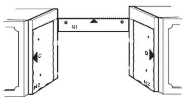 AEG-ELECTROLUX DE 3161 - Fixing the hood - 1