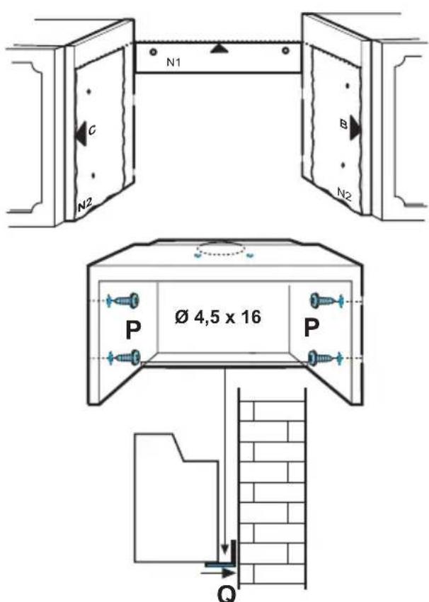 AEG-ELECTROLUX DE 3161 - Een paneel aan het deurtje bevestigen - 2