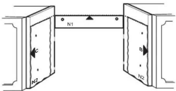 AEG-ELECTROLUX DE 3161 - Befestigung einer Platte an der Tür - 2