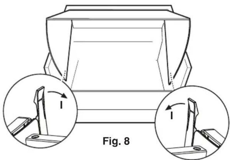 AEG-ELECTROLUX DE 3161 - Fixing a furniture door to the visor - 1