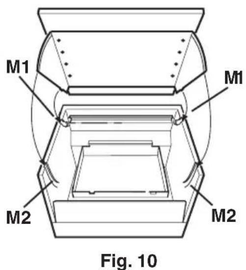 AEG-ELECTROLUX DE 3161 - Fixing a furniture door to the visor - 3