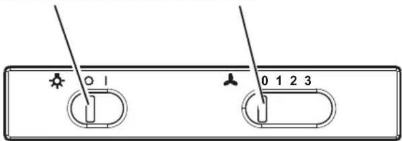 AEG-ELECTROLUX DE 3161 - Bediening van de afzuigkap - 1