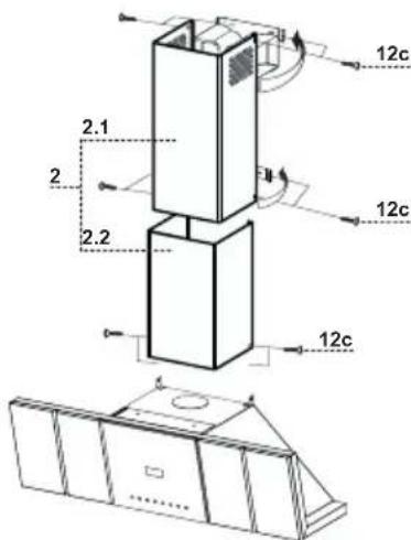 AEG-ELECTROLUX DD 9663 - Chimenea inferior - 1