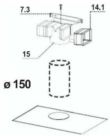 AEG-ELECTROLUX DD 9663 - SAIDA DE AR VERSão COM RECIRCULAÇÃO - 1