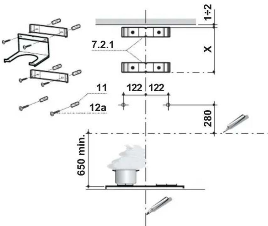 AEG-ELECTROLUX DD 9663 - Wall drilling and bracket fixing - 1
