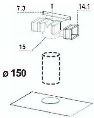 AEG-ELECTROLUX DD 9663 - LUCHTUITLAAT FILTERVERSIE - 1