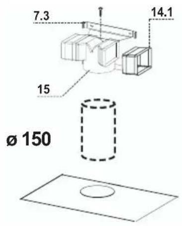 AEG-ELECTROLUX DD 9663 - RECIRCULATION VERSION AIR OUTLET - 1