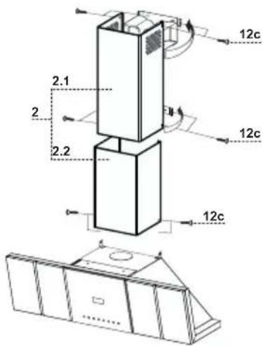 AEG-ELECTROLUX DD 9663 - Lower exhaust flue - 1