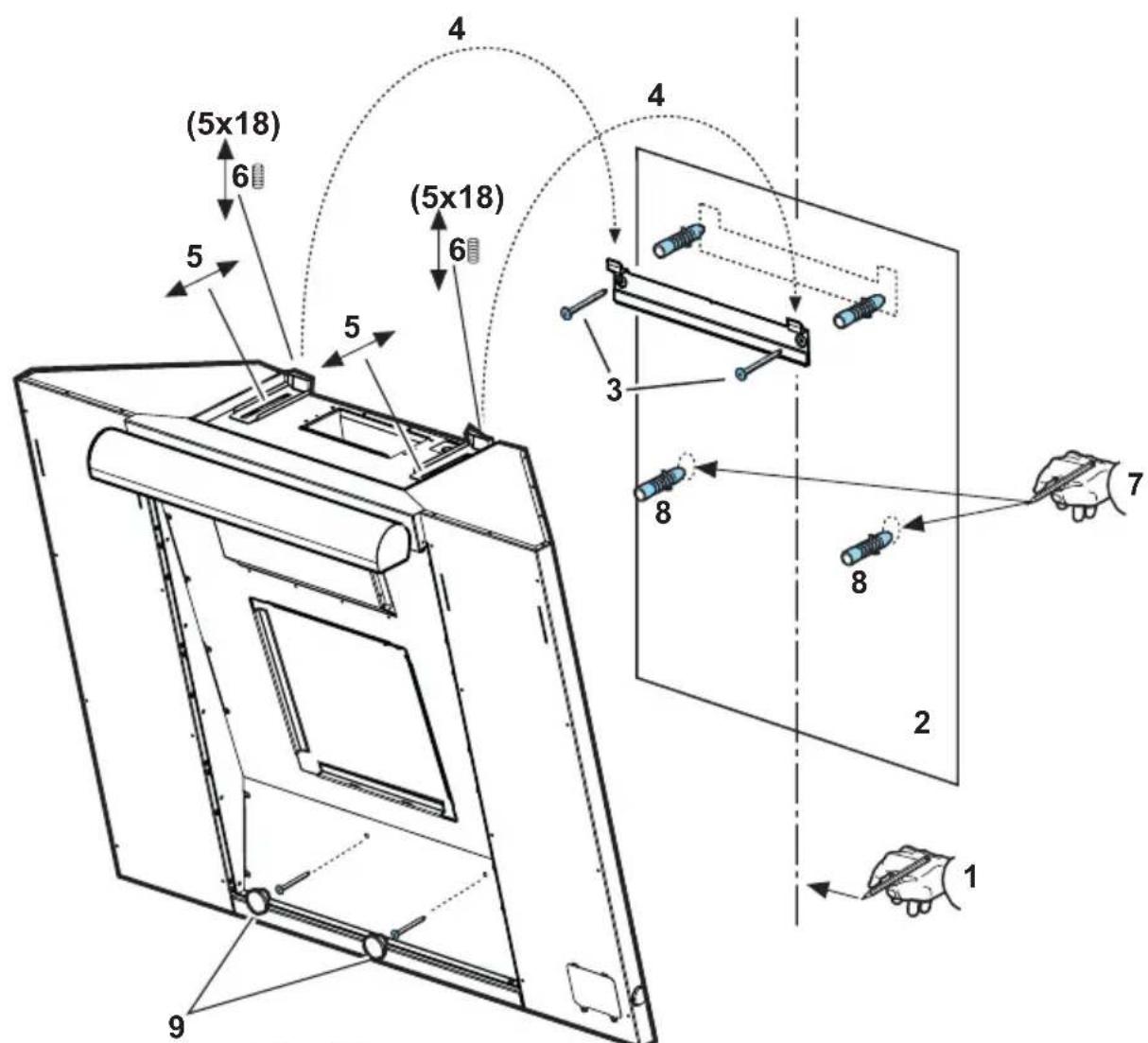 AEG-ELECTROLUX DD 8795 - Wall mounting - Fig. 10-11-12-13 - 2