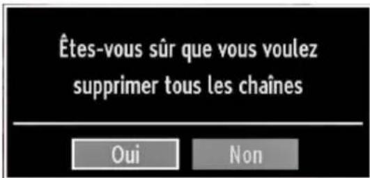 Tucson TL2604B12 - Effacer la liste des chaînes (*) - 1