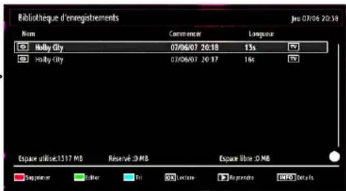 Tucson TL2604B12 - Regarder les programmes enregistrés - 1