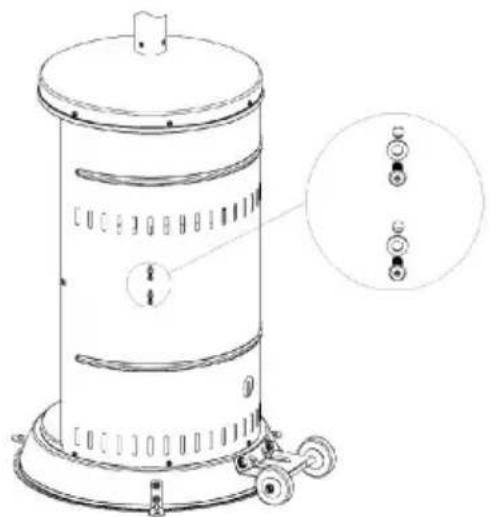 Hendi 272701 - De gasfles vastzetten - 1