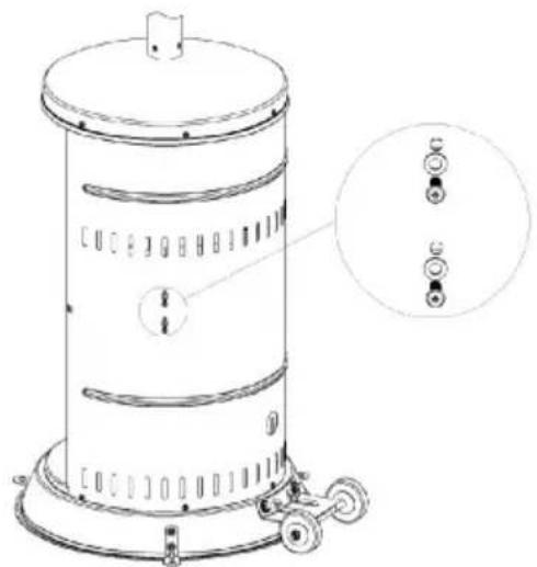 Hendi 272602 - Securing the gas cylinder - 1